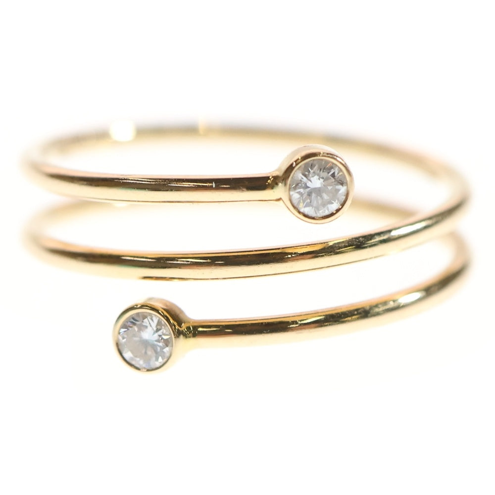 TIFFANY & Co.(ティファニー) エルサペレッティ ダイヤモンド フープ リング Au750 K18 PG ピンクゴールド 指輪