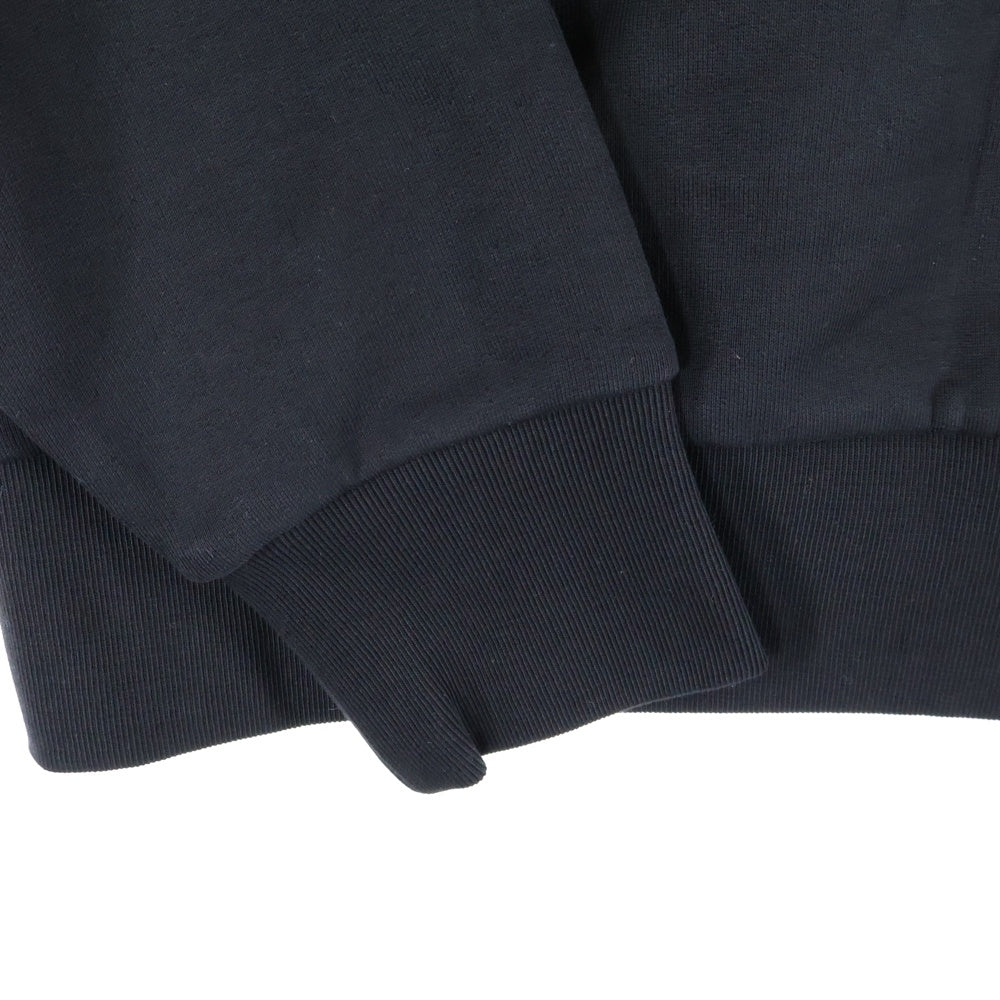 MONCLER(モンクレール) ラバーワッペン ロゴ グラフィックプリント クルーネック プルオーバースウェットトレーナー ブラック K10918G00007 809KR