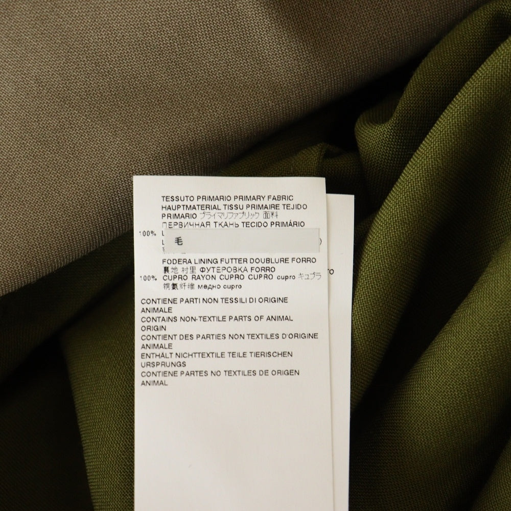 MARNI(マルニ) 22SS トロピカルウール バイカラー 長袖シャツ ベージュ/カーキ CUMU0061QU TW839