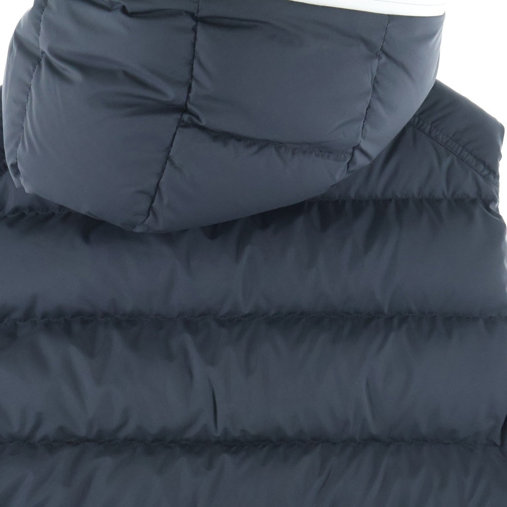 MONCLER(モンクレール) 23AW CARDAMINE カルダミン ワッペンロゴ ロゴプリント フーデッド ジップアップ ダウンベスト ジレ ブラック I20911A00181 54A81