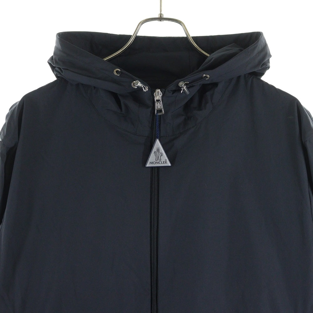 MONCLER(モンクレール) MOYSE モイース ワッペンロゴ サイドライン ナイロン フーデッド ジップアップ ジャケット ブラック J10911A00047 54A91