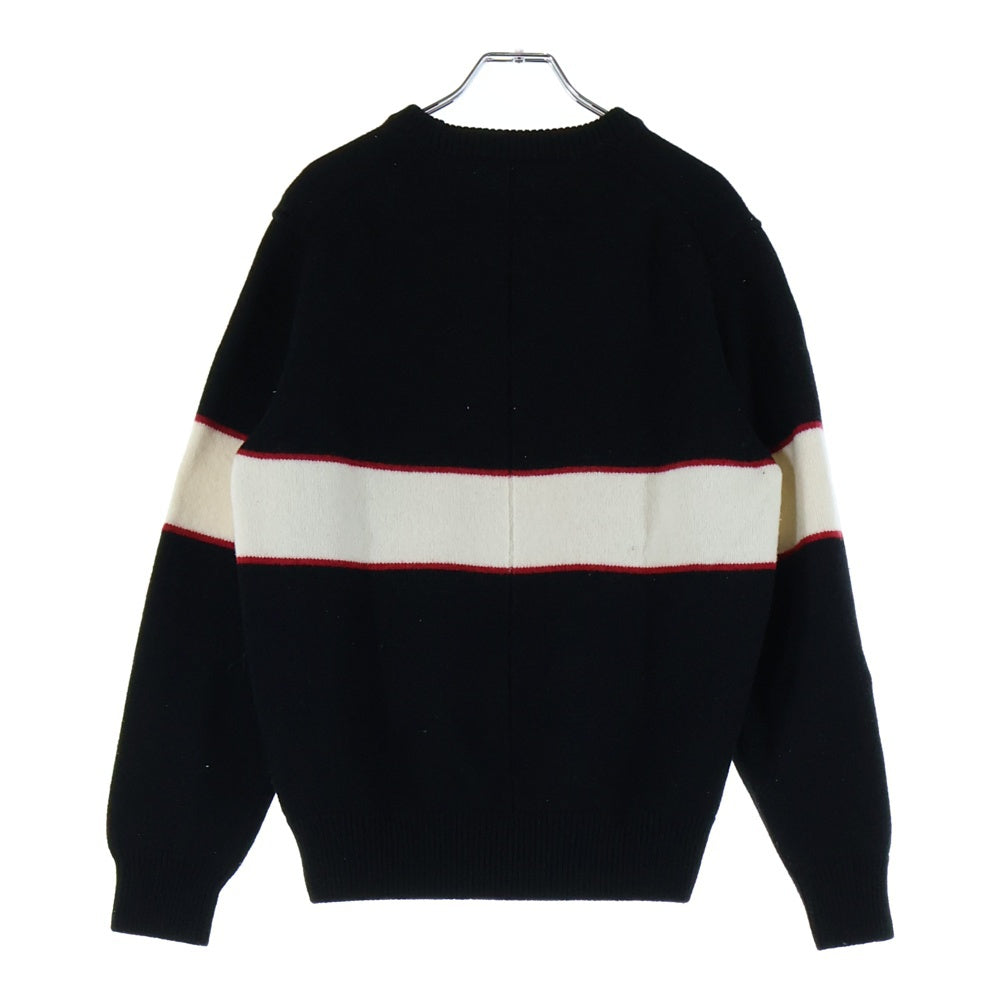 GIVENCHY(ジバンシィ) 18AW ロゴジャガード クルーネック プルオーバー 長袖ニット セーター ブラック BM900G400M