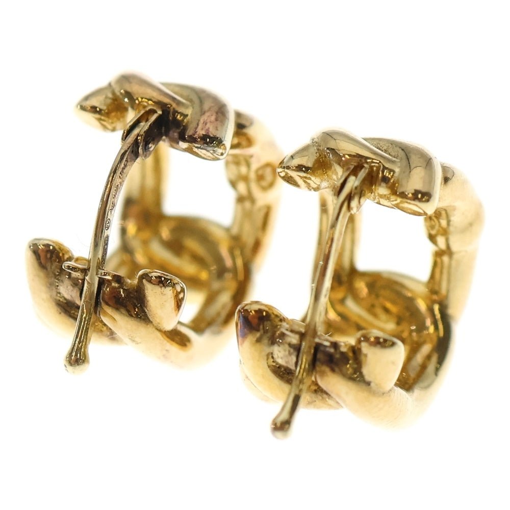 BOTTEGA VENETA(ボッテガヴェネタ) ツイストチェーン フープ ピアス GP ゴールド