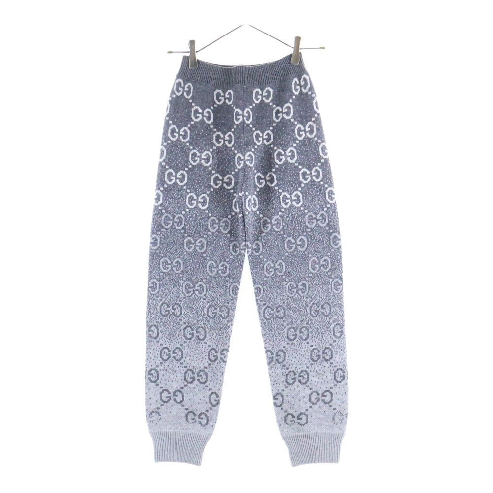 GUCCI(グッチ) グラデーションGG ウールジャカードパンツ グレー 10 800838 レディース
