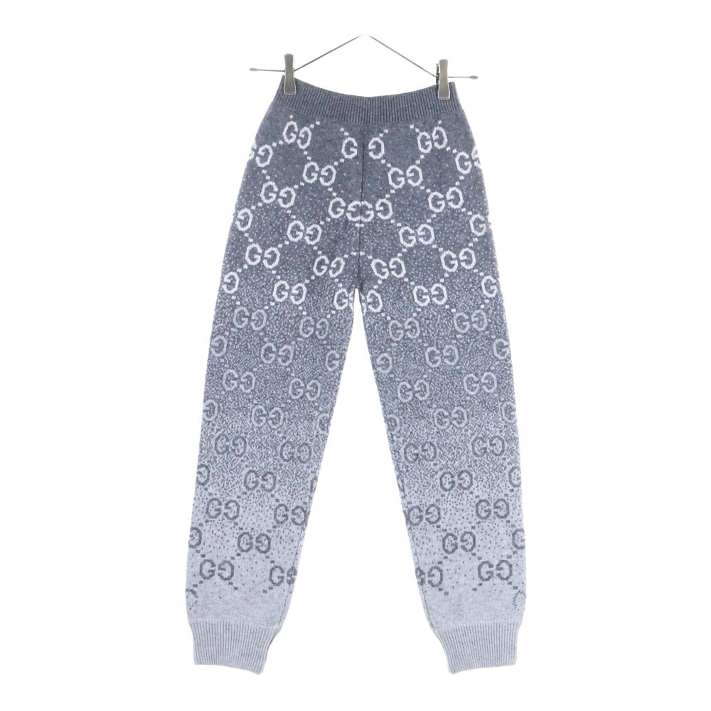 GUCCI(グッチ) グラデーションGG ウールジャカードパンツ グレー 10 800838 レディース
