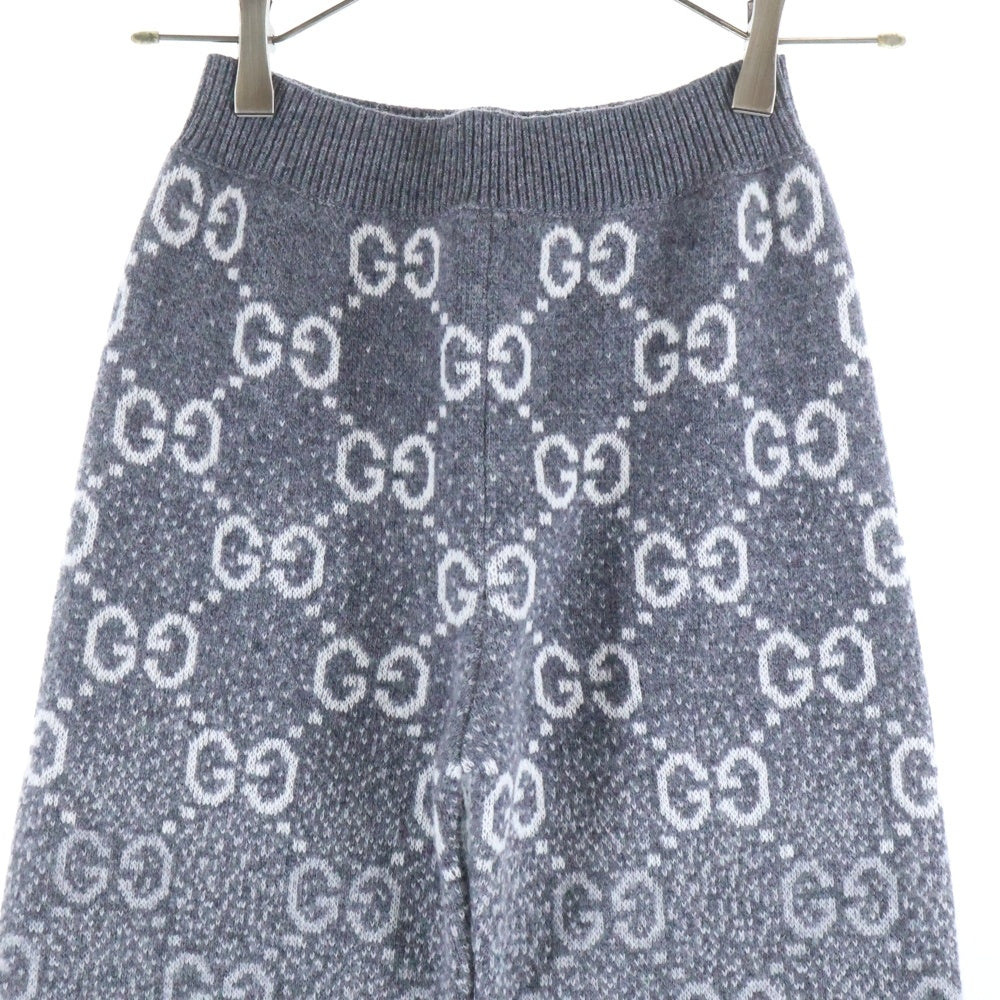 GUCCI(グッチ) グラデーションGG ウールジャカードパンツ グレー 10 800838 レディース
