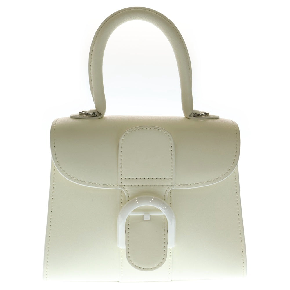 DELVAUX(デルボー) ブリヨン ミニ 2WAY ハンドバッグ ショルダーバッグ ホワイト レザー レディース