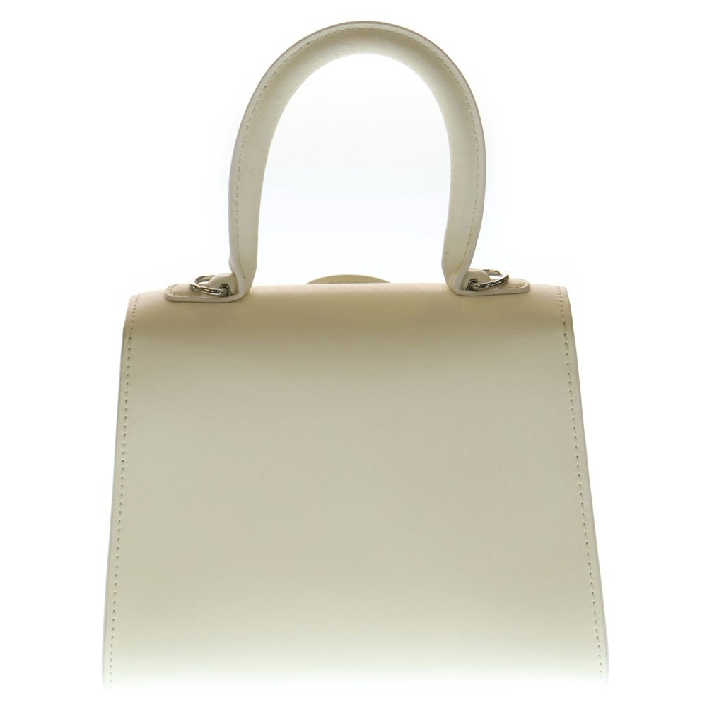 DELVAUX(デルボー) ブリヨン ミニ 2WAY ハンドバッグ ショルダーバッグ ホワイト レザー レディース