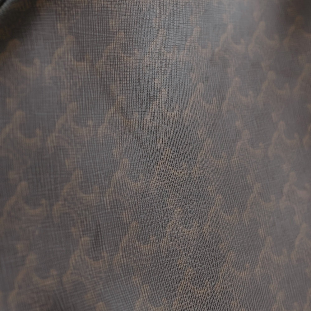 CELINE(セリーヌ) バーティカルカバ トリオンフ ラージ トートバッグ PVC ブラウン×ブラック