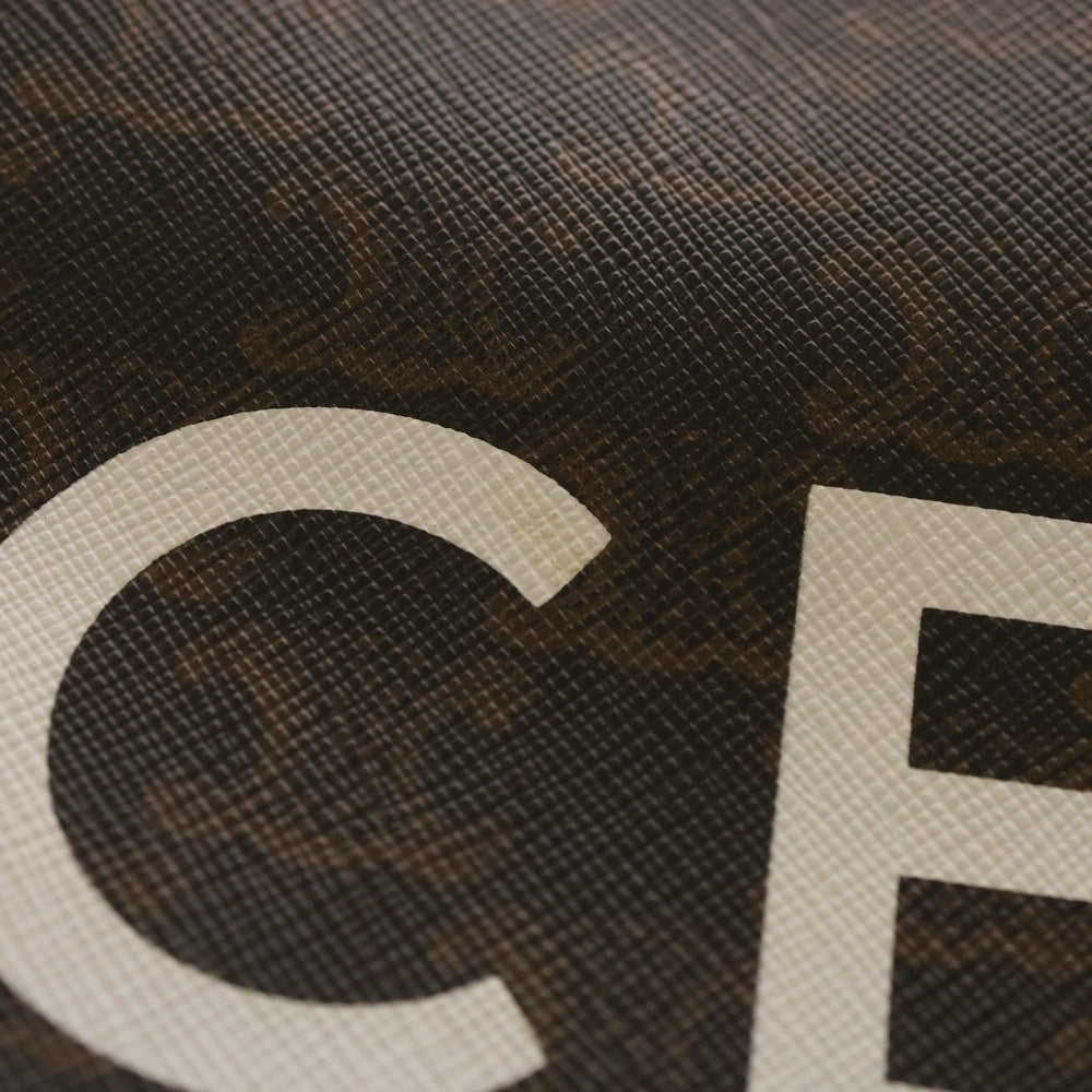 CELINE(セリーヌ) バーティカルカバ トリオンフ ラージ トートバッグ PVC ブラウン×ブラック