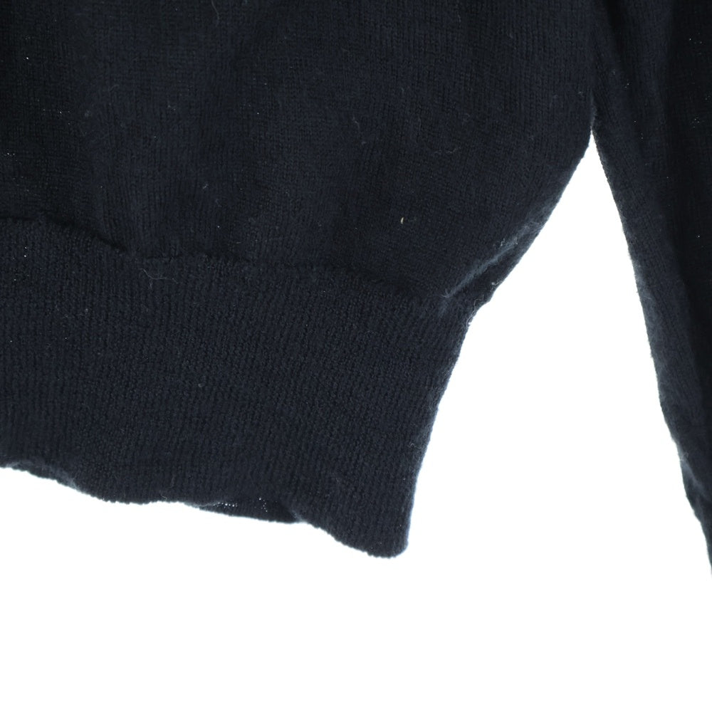 PRADA(プラダ) ハイネック長袖ウールニットセーター ブラック DNA796