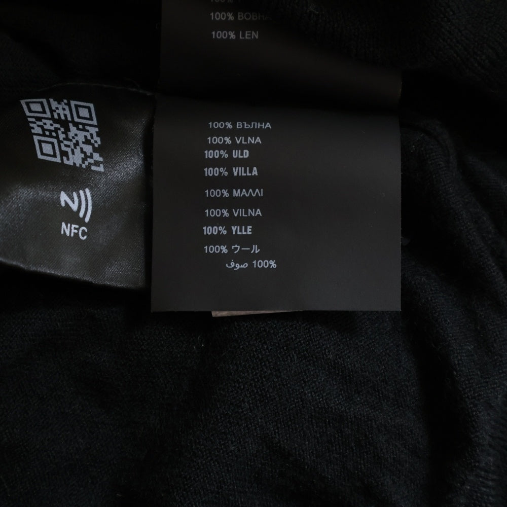 PRADA(プラダ) ハイネック長袖ウールニットセーター ブラック DNA796