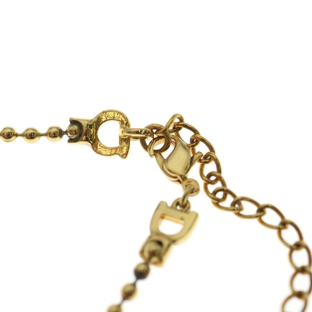 DIOR(ディオール) ロゴ ドックタグ ブレスレット ボールチェーン ゴールド GP