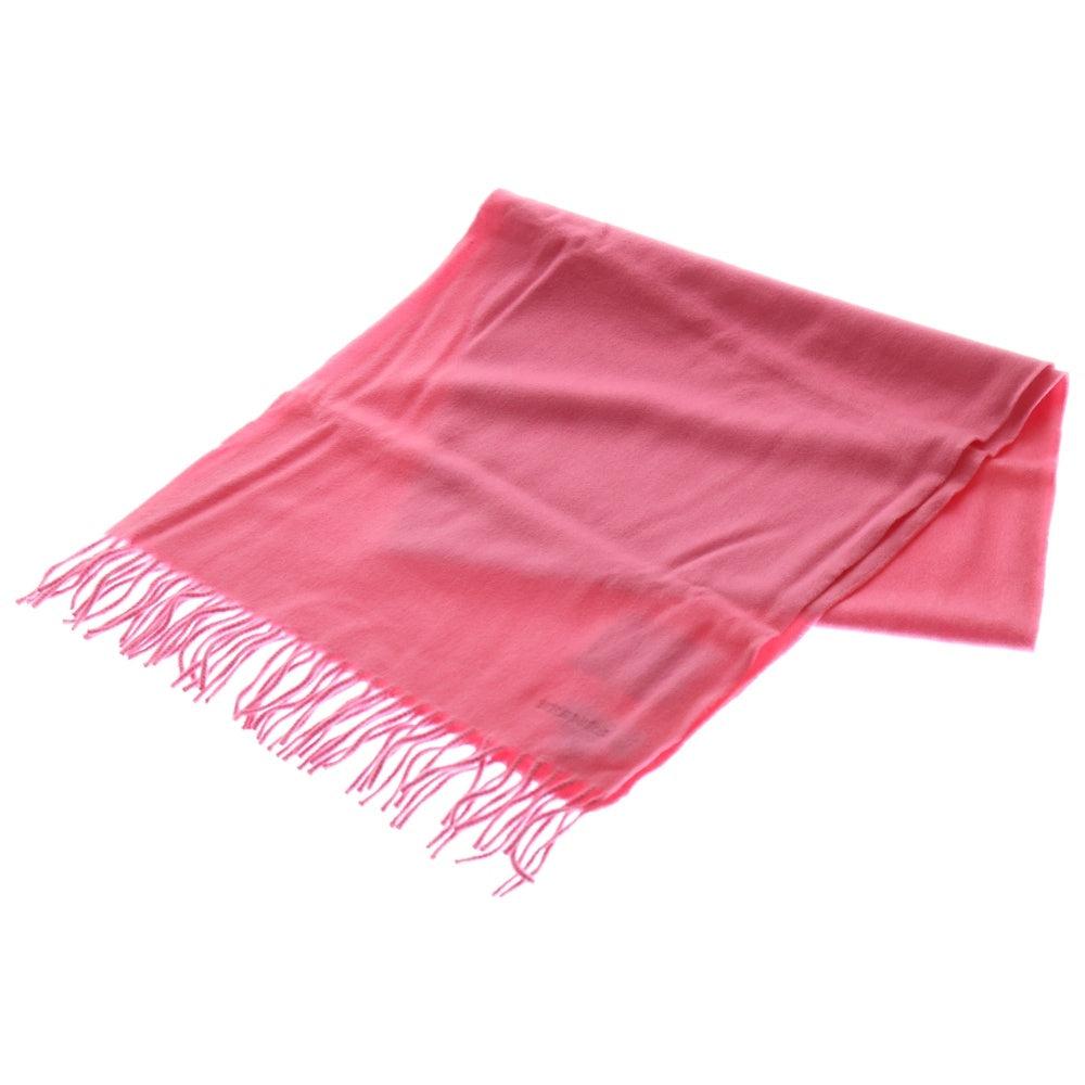HERMES(エルメス) カシミヤ フリンジ マフラー ストール ピンク レディース