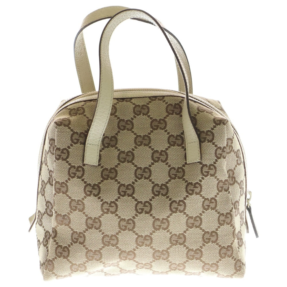 GUCCI(グッチ) GGキャンバス ハンドバッグ ベージュ キャンバス×レザー 124542 レディース