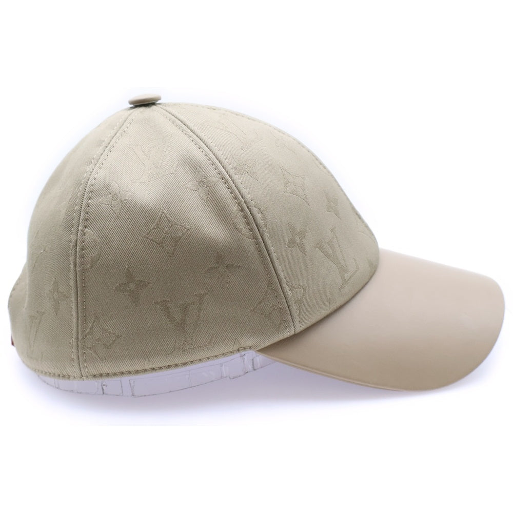 LOUIS VUITTON(ルイヴィトン) LVファースト コットン/レザー モノグラムベースボールキャップ 帽子 カーキ M7127M
