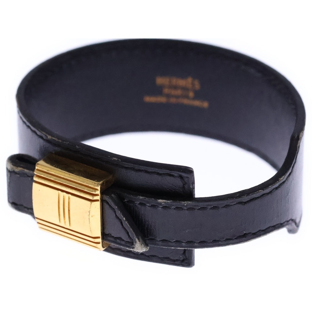 HERMES(エルメス) アルテミス ブレスレット ブラック ゴールド金具