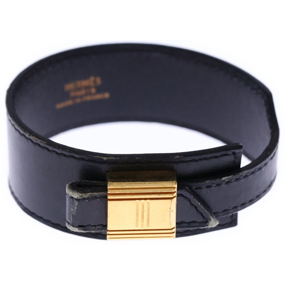 HERMES(エルメス) アルテミス ブレスレット ブラック ゴールド金具