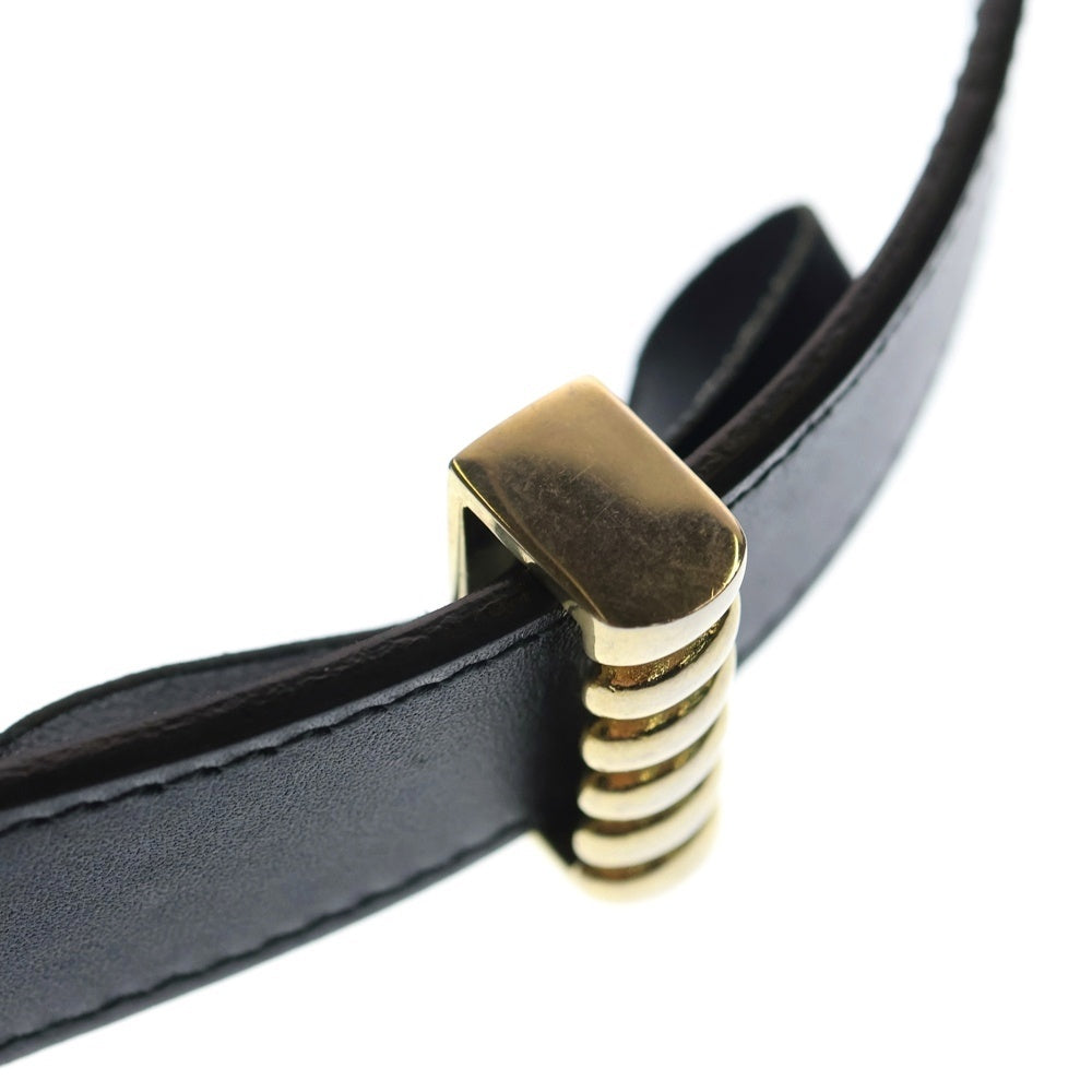 GUCCI(グッチ) ダブルG ベルト 75/30 ブラック レザー 524103 レディース