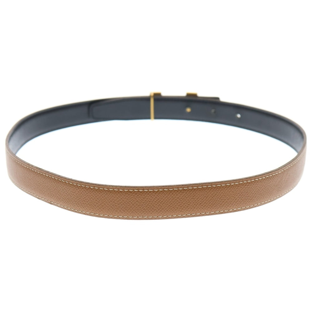 HERMES(エルメス) コンスタンス Hベルト ブラウン レザー ゴールド金具 □A刻印