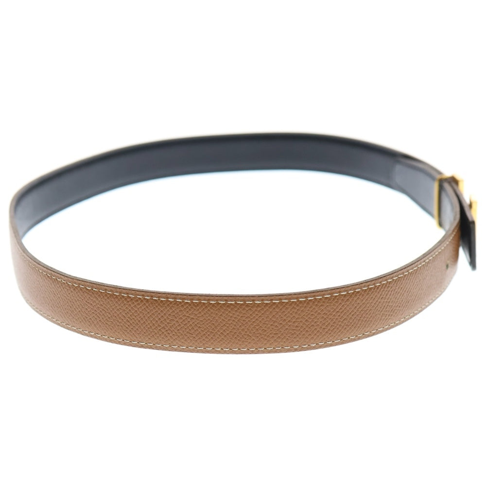 HERMES(エルメス) コンスタンス Hベルト ブラウン レザー ゴールド金具 □A刻印