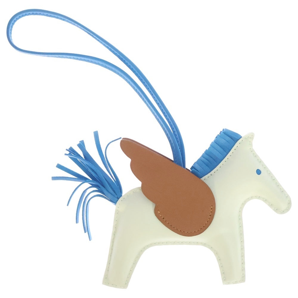 HERMES(エルメス) ペガサスチャームPM ヴェールフィズ×ブルーザンジバル アニョーミロ B刻印 レディース