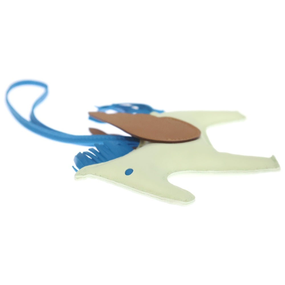 HERMES(エルメス) ペガサスチャームPM ヴェールフィズ×ブルーザンジバル アニョーミロ B刻印 レディース