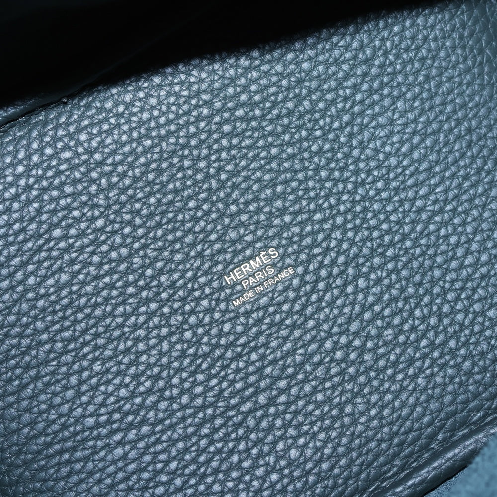 HERMES(エルメス) ピコタンロックPM ヴェールアマンド トリヨンレザー ハンドバッグ ゴールド金具 W刻印 レディース