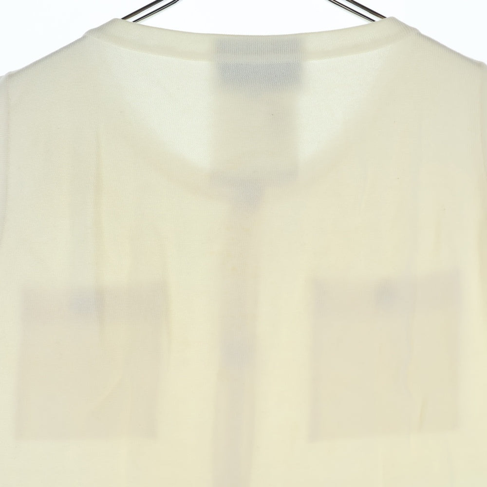 CHANEL(シャネル) 93P スプリングコレクション ココマークボタン クルーネック ノースリーブ コットンニット ベスト ホワイト レディース P01755V00047