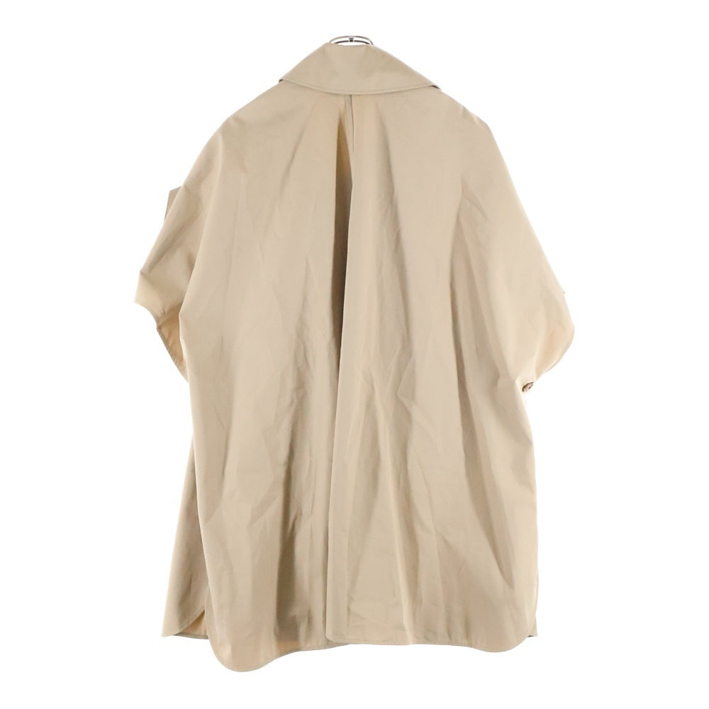 Max Mara(マックスマーラ) ダブルブレスト コットン ケープコート ポンチョ ベージュ レディース 25147310316