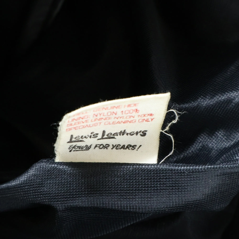 Lewis Leathers(ルイスレザー) 391 LIGHTNING ライトニング レザー ジップアップ ダブル ライダースジャケット ブラック