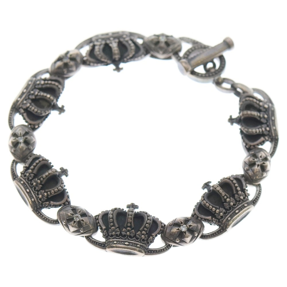 Justin Davis(ジャスティンデイヴィス) SML QE2 BRACELET クラウン ブレスレット SBJ118 シルバー