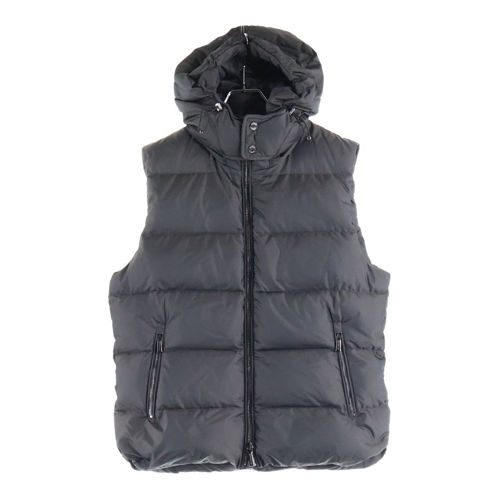 MOORER(ムーレー) FAYER-WK フーデッド ジップアップ ダウンベスト ブラック