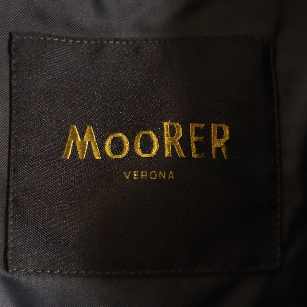 MOORER(ムーレー) FAYER-WK フーデッド ジップアップ ダウンベスト ブラック