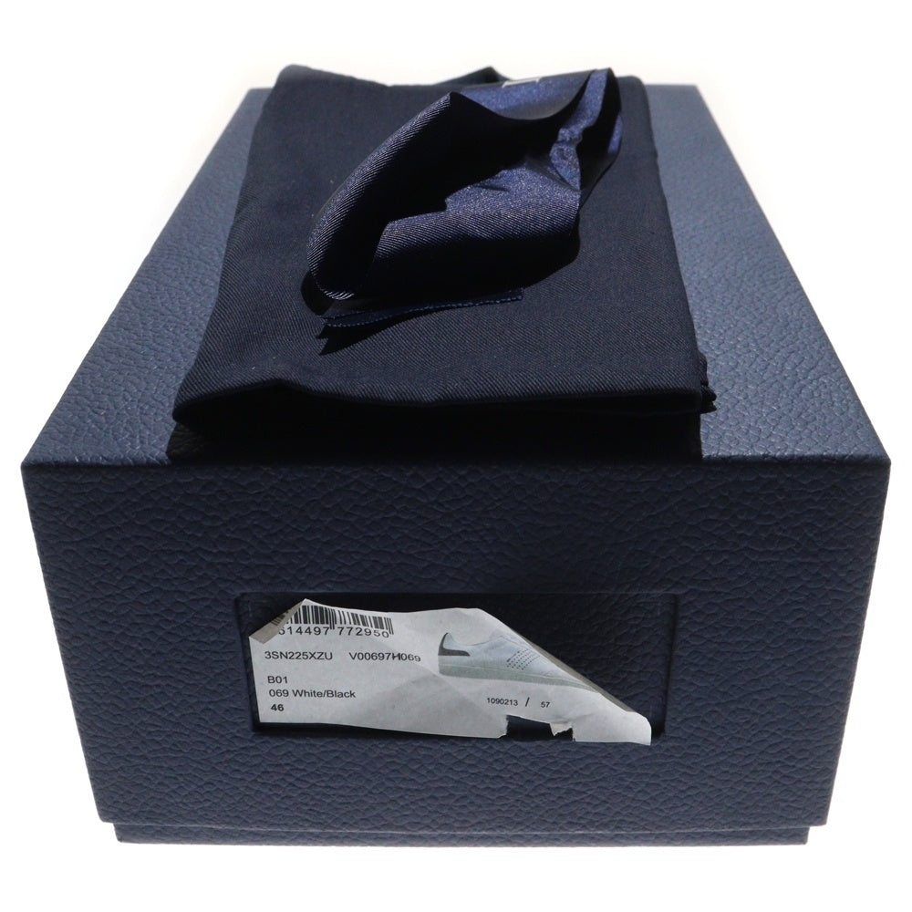 Christian Dior(クリスチャンディオール) B01 マッチポイント ロゴプリント レザー レースアップ ローカットシューズ スニーカー ホワイト 3SN225XZU