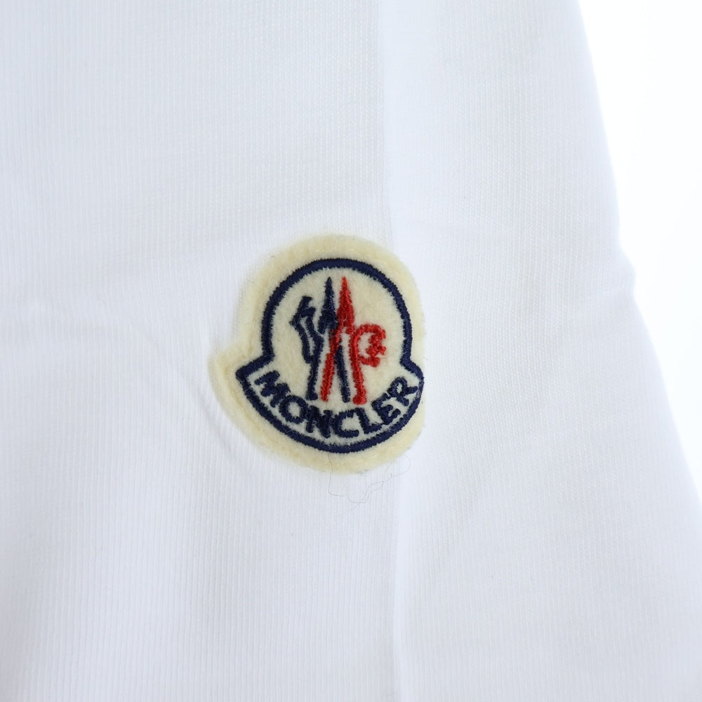 MONCLER(モンクレール) 23AW トリコロール ロゴプリント クルーネック 半袖Tシャツ カットソー ホワイト I20918C00036 8390T