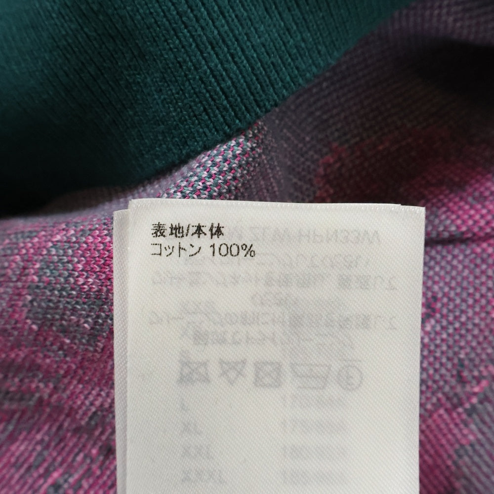 LOUIS VUITTON(ルイヴィトン) 23AW グラフィック ロゴ ジャガード プルオーバー パーカー フーディー グリーン/ピンク RM232M ZLW HPN33W レディース