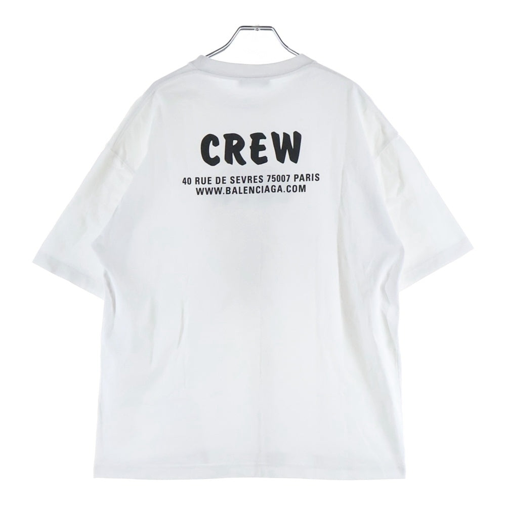 BALENCIAGA(バレンシアガ) 20SS CREWプリント クルーネック 半袖Tシャツ ホワイト 612966 TIV24