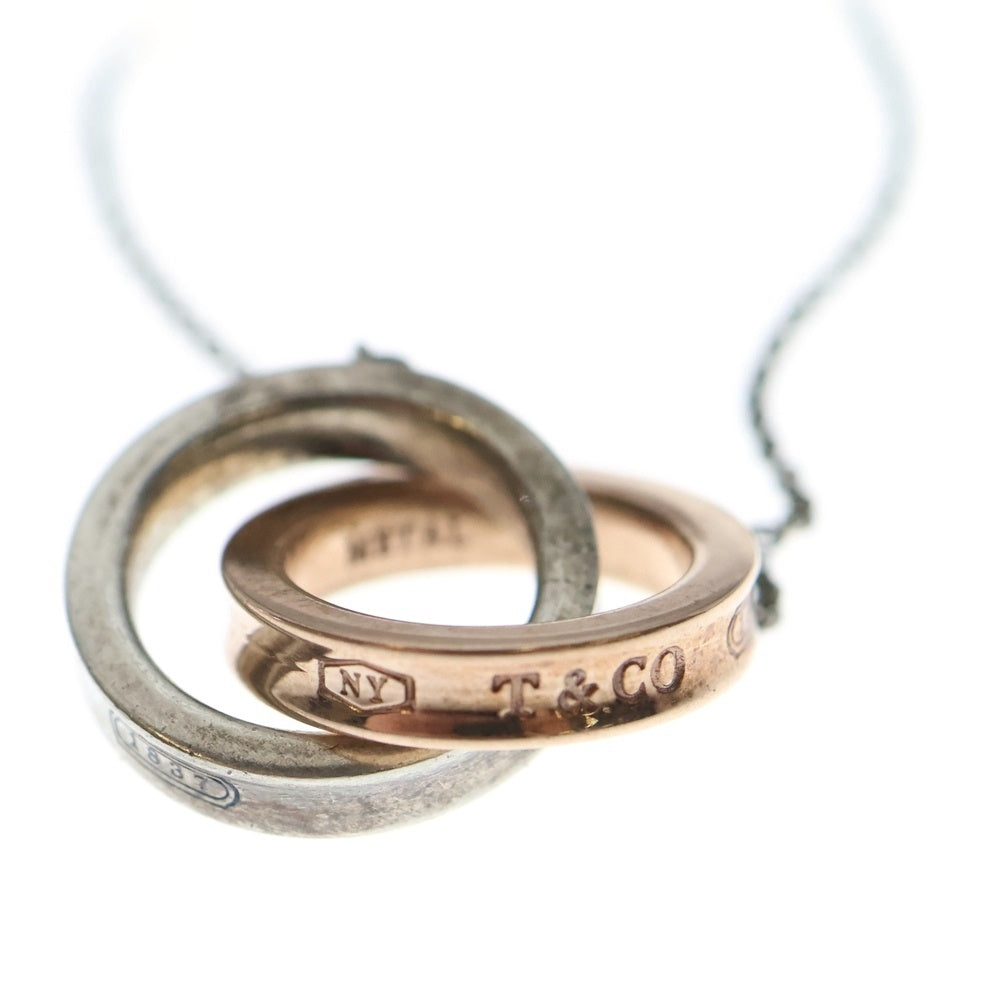 TIFFANY & Co.(ティファニー) インターロッキング サークル チェーン ネックレス シルバー/ゴールド レディース