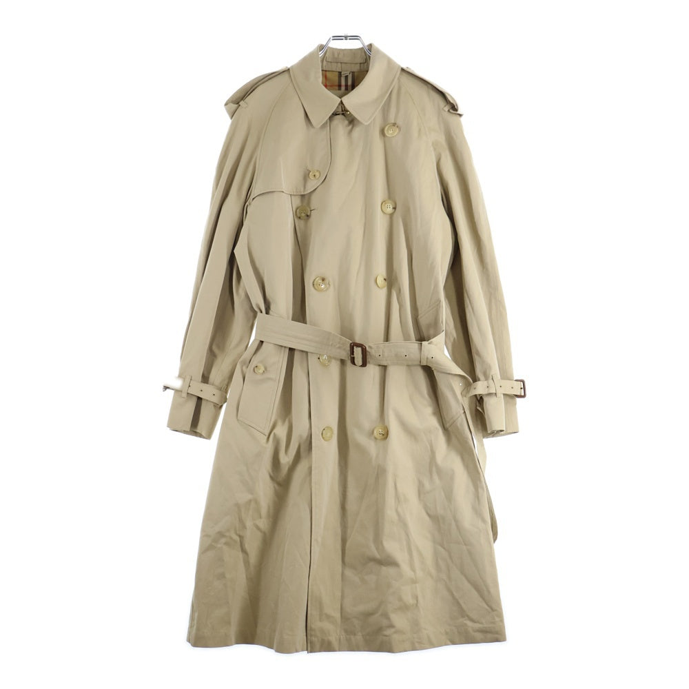 BURBERRY(バーバリー) WESTMINSTER ウエストミンスター 裏地ノバチェック総柄 コットン トレンチ ロング コート ベージュ 4073478