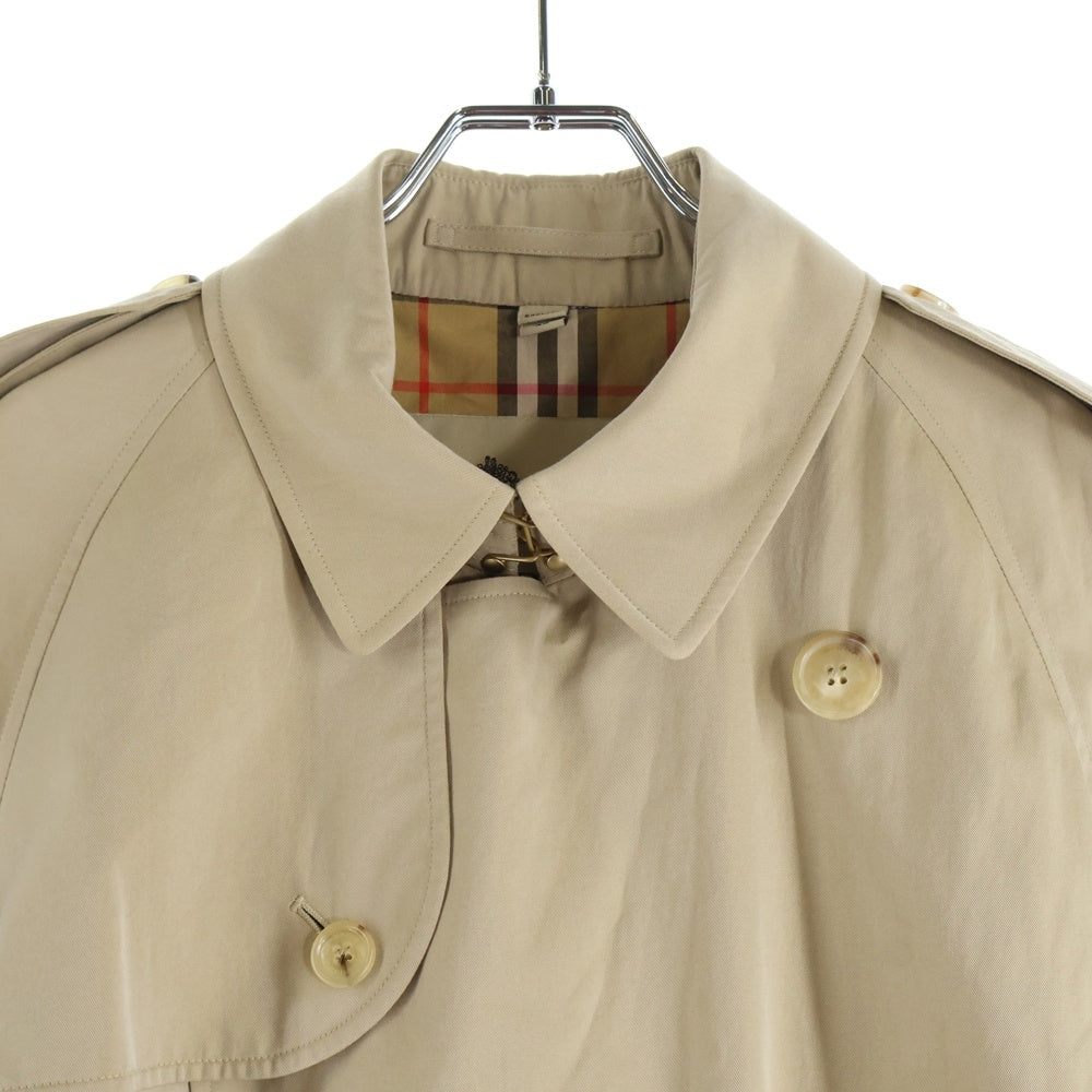 BURBERRY(バーバリー) WESTMINSTER ウエストミンスター 裏地ノバチェック総柄 コットン トレンチ ロング コート ベージュ 4073478