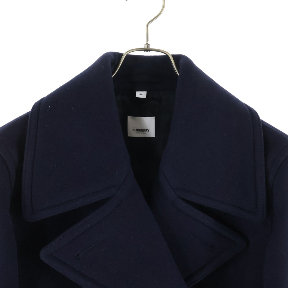 BURBERRY(バーバリー) メルトンウール ダブルブレスト ピーコート ネイビー