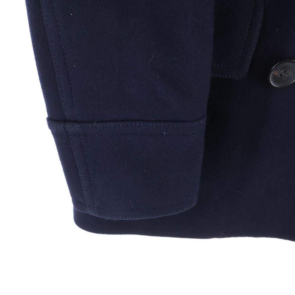 BURBERRY(バーバリー) メルトンウール ダブルブレスト ピーコート ネイビー