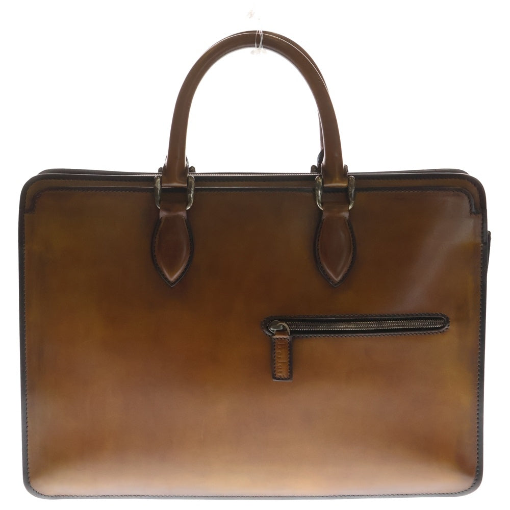 Berluti(ベルルッティ) アンジュール ブリーフケース ブラウン レザー ハンドバッグ