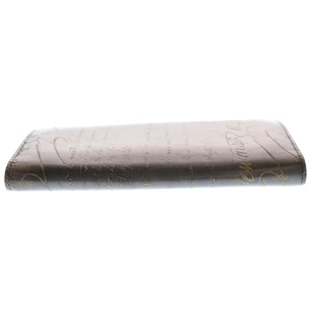 Berluti(ベルルッティ) 二つ折り長財布 ウォレット カリグラフィ ブラック レザー