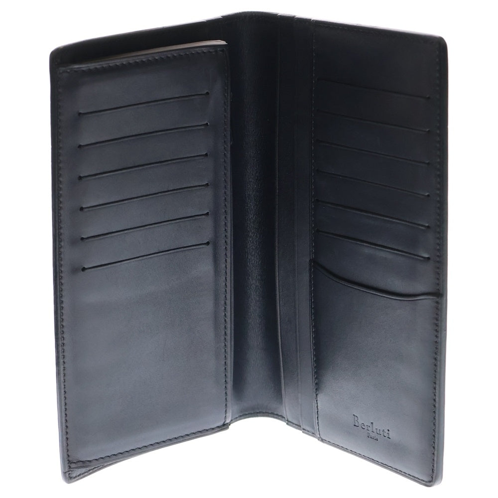 Berluti(ベルルッティ) 二つ折り長財布 ウォレット カリグラフィ ブラック レザー