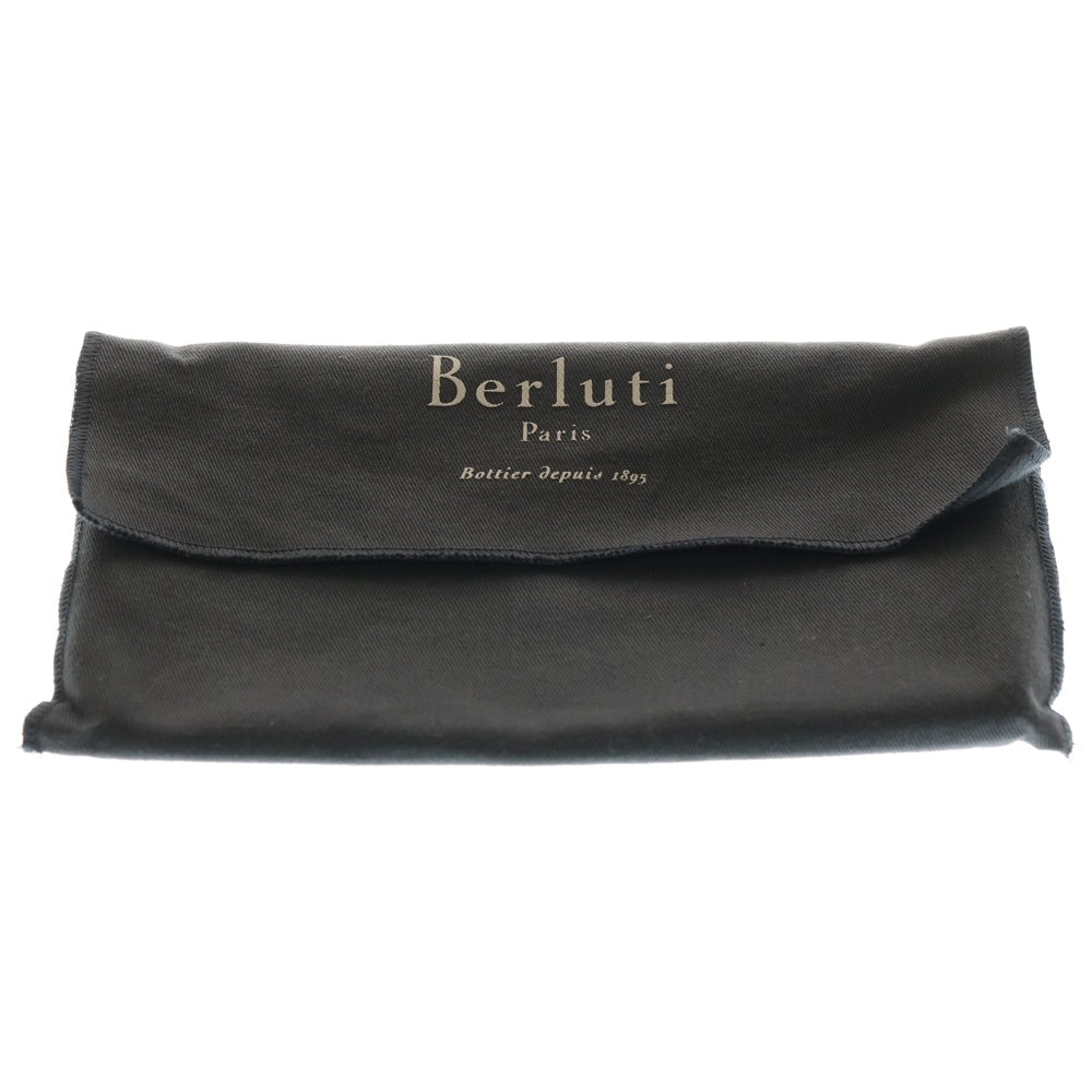 Berluti(ベルルッティ) 二つ折り長財布 ウォレット カリグラフィ ブラック レザー