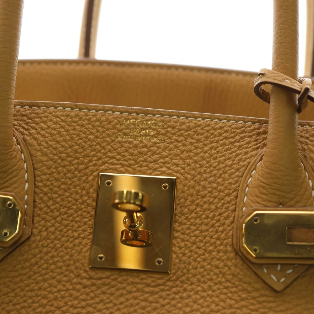 HERMES(エルメス) バーキン30 ナチュラル トゴ ハンドバッグ ゴールド金具 □R刻印