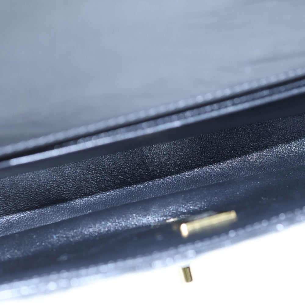 CHANEL(シャネル) マトラッセ クラッチバッグ ブラック カーフスキン ゴールド金具 AS4199 レディース