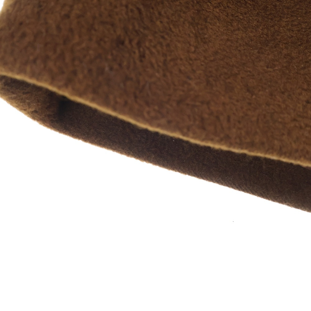 Max Mara(マックスマーラ) カシミヤ混 ウール ダブルブレスト チェスターコート ブラウン レディース